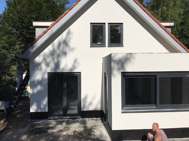 buitenmuur stucen doorn, utrecht - stucadoorsbedrijf van harsselaar